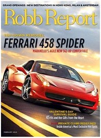 Robb Report - February 2012